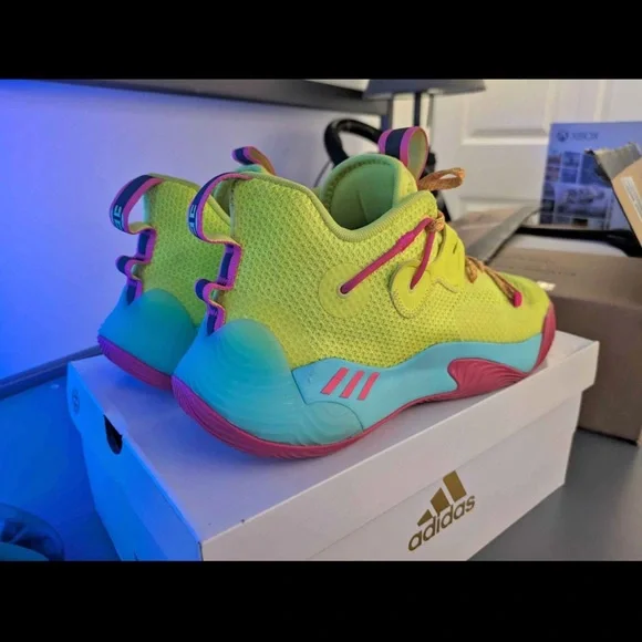 adidas Originals Harden Shoes - Yellow and Pink - Picture 3 of 7
